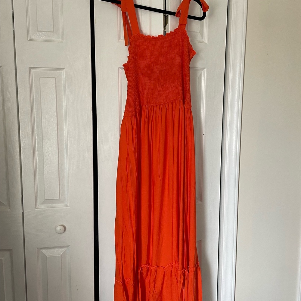 Tennessee/ Texas/ Virginia Tech game day Orange Maxi Dress
